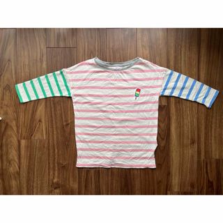 ギャップキッズ(GAP Kids)のGAP キッズ　ミックスボーダー Tシャツ 7分袖(Tシャツ/カットソー)