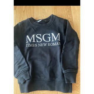 MSGM - MSGM 20262-UNI　ロゴトレーナーキッズ ブラックサイズ4YEAR  