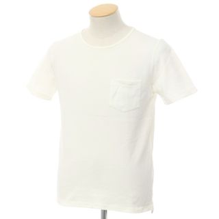 Cruciani - 【中古】クルチアーニ CRUCIANI 鹿の子コットン クルーネック 半袖Ｔシャツ オフホワイト【サイズ44】【メンズ】