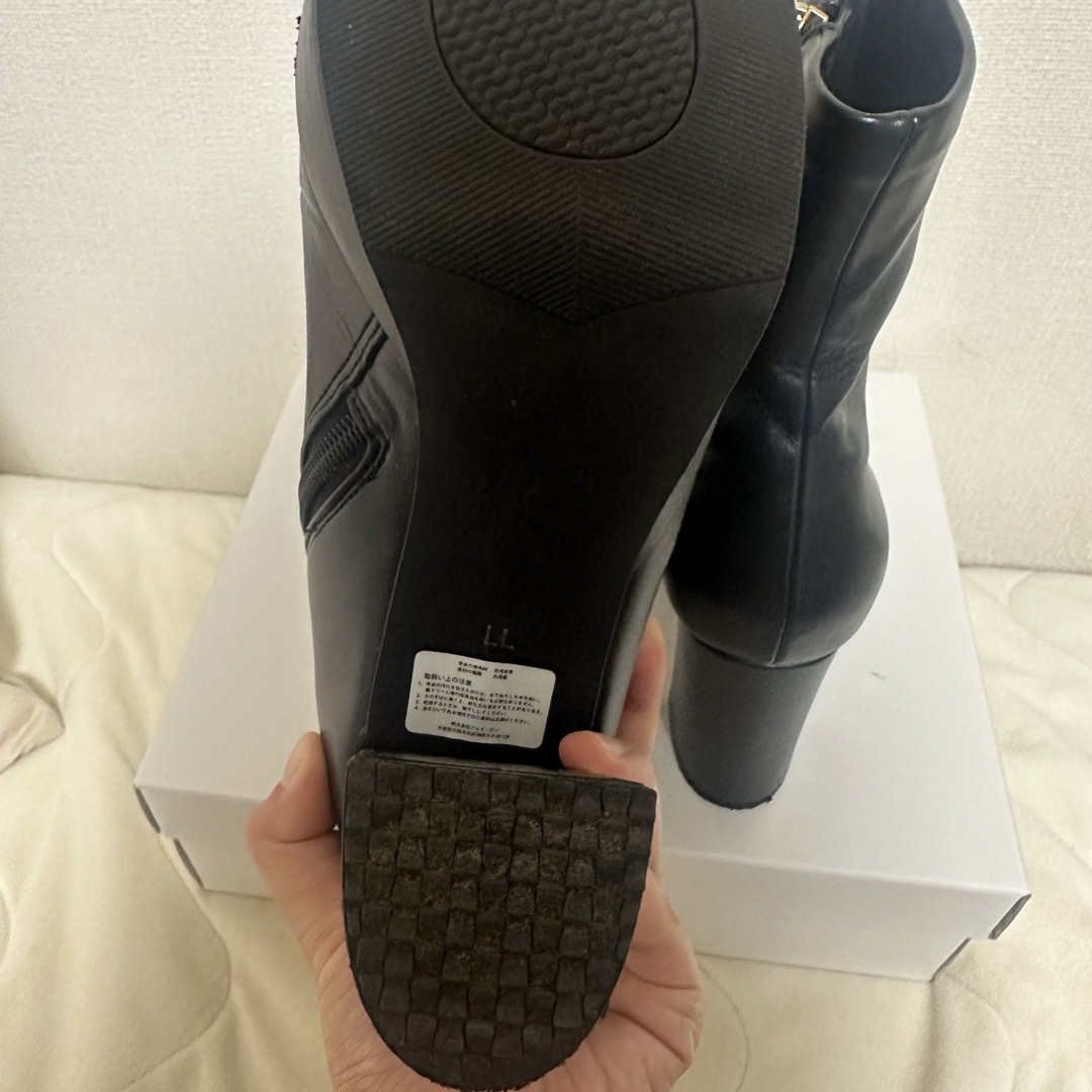 RANDA ストレッチ　チャンキーヒール　ショートブーツ レディースの靴/シューズ(ブーツ)の商品写真