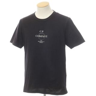 【中古】シーピーカンパニー C.P.Company プリント クルーネック 半袖Ｔシャツ ブラック【サイズS】【メンズ】(Tシャツ/カットソー(半袖/袖なし))