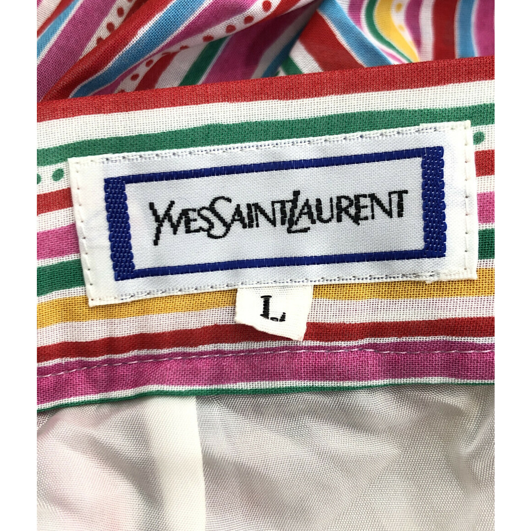 Yves saint Laurent ストライプスカート レディース L レディースのスカート(その他)の商品写真