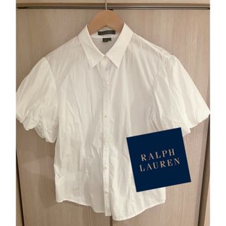 ポロラルフローレン(POLO RALPH LAUREN)の美品　ラルフローレン　RALPH レディース　半袖　パフ　スリーブ　シャツ　白(シャツ/ブラウス(半袖/袖なし))