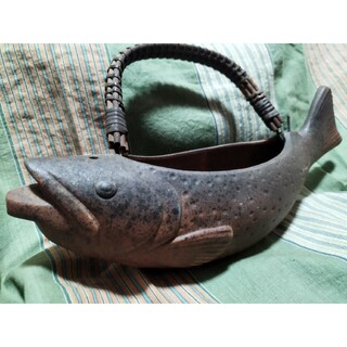 和食器　岩魚陶器　アンティーク(陶芸)