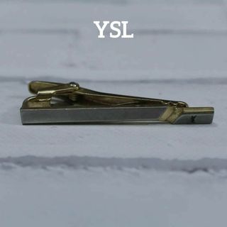 イヴサンローラン(Yves Saint Laurent)の【匿名配送】YSL イヴサンローラン タイピン ゴールド ロゴ シンプル 2(ネクタイピン)