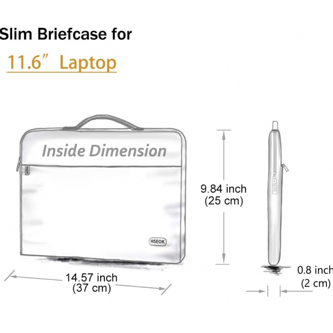 Hseok パソコンケース 耐衝撃撥水加工リーフ 13インチ スマホ/家電/カメラのPC/タブレット(その他)の商品写真