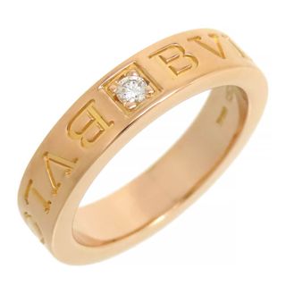 BVLGARI - ブルガリ ダブルロゴ リング #8 341819 750 (K18PG) レディース BVLGARI [美品] 【中古】 【ジュエリー】