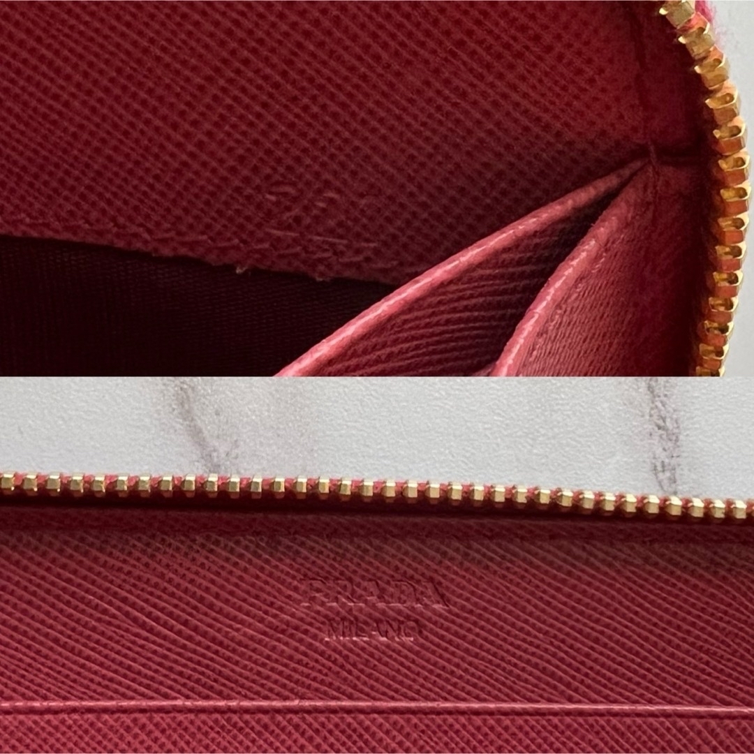 356 美品 PRADA プラダ 長財布 ラウンドファスナー 356 美品 PRADA プラダ 長財布 ラウンドファスナー