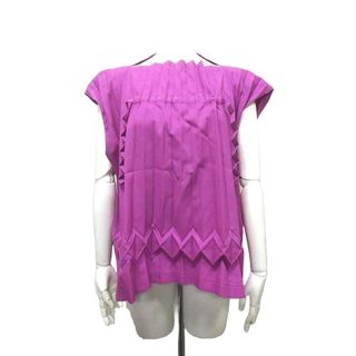 ISSEY MIYAKE - 【中古】【難あり】me ISSEY MIYAKE ミーイッセイミヤケ　トップス レディース プリーツ カットソー CUBE PLEATS