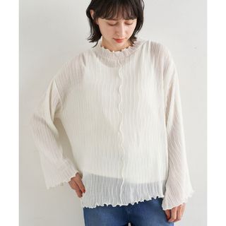 アースミュージックアンドエコロジー(earth music & ecology)のweb限定 アースミュージック&エコロジー 新品 シフォン ブラウス トップス(シャツ/ブラウス(長袖/七分))