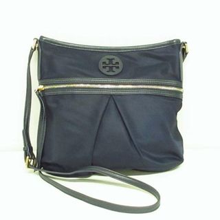 トリーバーチ(Tory Burch)のTORY BURCH(トリーバーチ) ショルダーバッグ - ダークネイビー 斜めがけ ナイロン×レザー(ショルダーバッグ)