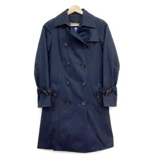 バーバリーブルーレーベル(BURBERRY BLUE LABEL)のBurberry Blue Label(バーバリーブルーレーベル) トレンチコート サイズ36 S レディース - ダークネイビー 長袖/秋/冬(トレンチコート)