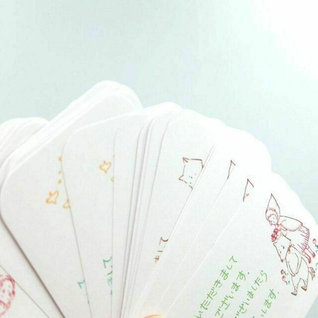 手書き　サンキューカード⑧　40枚セット　赤ずきんちゃん　サンクスカード ハンドメイドの文具/ステーショナリー(カード/レター/ラッピング)の商品写真