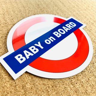 BABY on BOARD マグネットステッカー■イギリスロンドン地下鉄デザイン(その他)