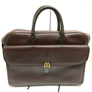 バリー(Bally)のBALLY(バリー) ビジネスバッグ美品  - ダークブラウン 本体ロックなし レザー(ビジネスバッグ)