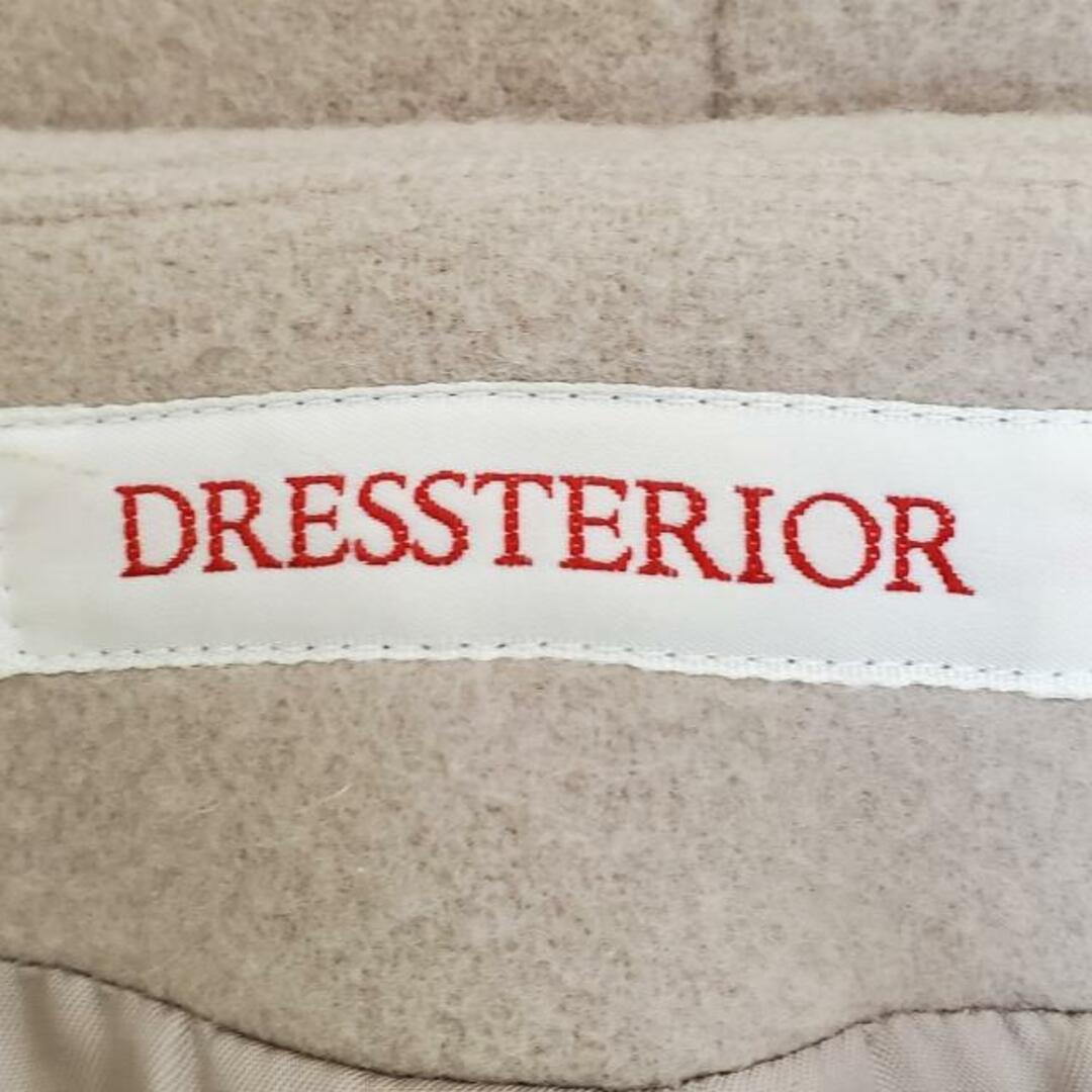 DRESSTERIOR(ドレステリア)のDRESSTERIOR(ドレステリア) コート サイズ38 M レディース美品  - ベージュ 長袖/冬 レディースのジャケット/アウター(その他)の商品写真