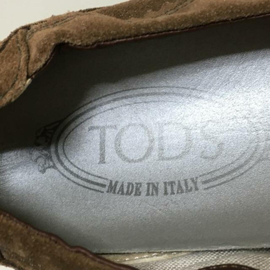 TOD'S(トッズ)のTOD'S(トッズ) フラットシューズ 36 レディース - ダークブラウン パンチング/インソール取外し可 スエード レディースの靴/シューズ(その他)の商品写真