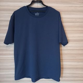 MUJI (無印良品) - 無印良品 MUJI / UPF50＋吸汗速乾Ｔシャツ男女兼用Ｌ・ネイビー