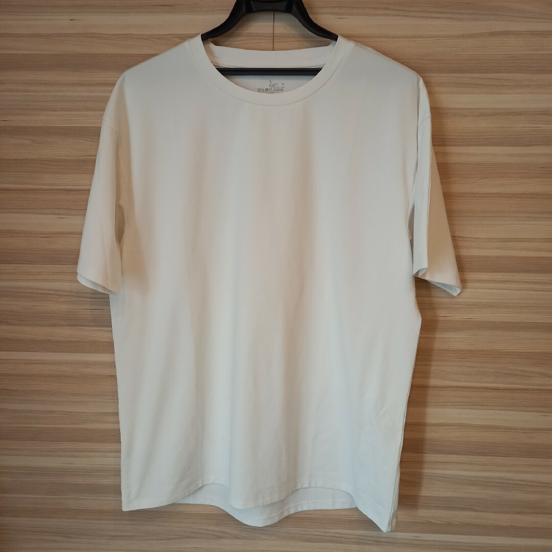 MUJI (無印良品)(ムジルシリョウヒン)の無印良品 MUJI / UPF50＋吸汗速乾Ｔシャツ男女兼用Ｌ・白 メンズのトップス(Tシャツ/カットソー(半袖/袖なし))の商品写真