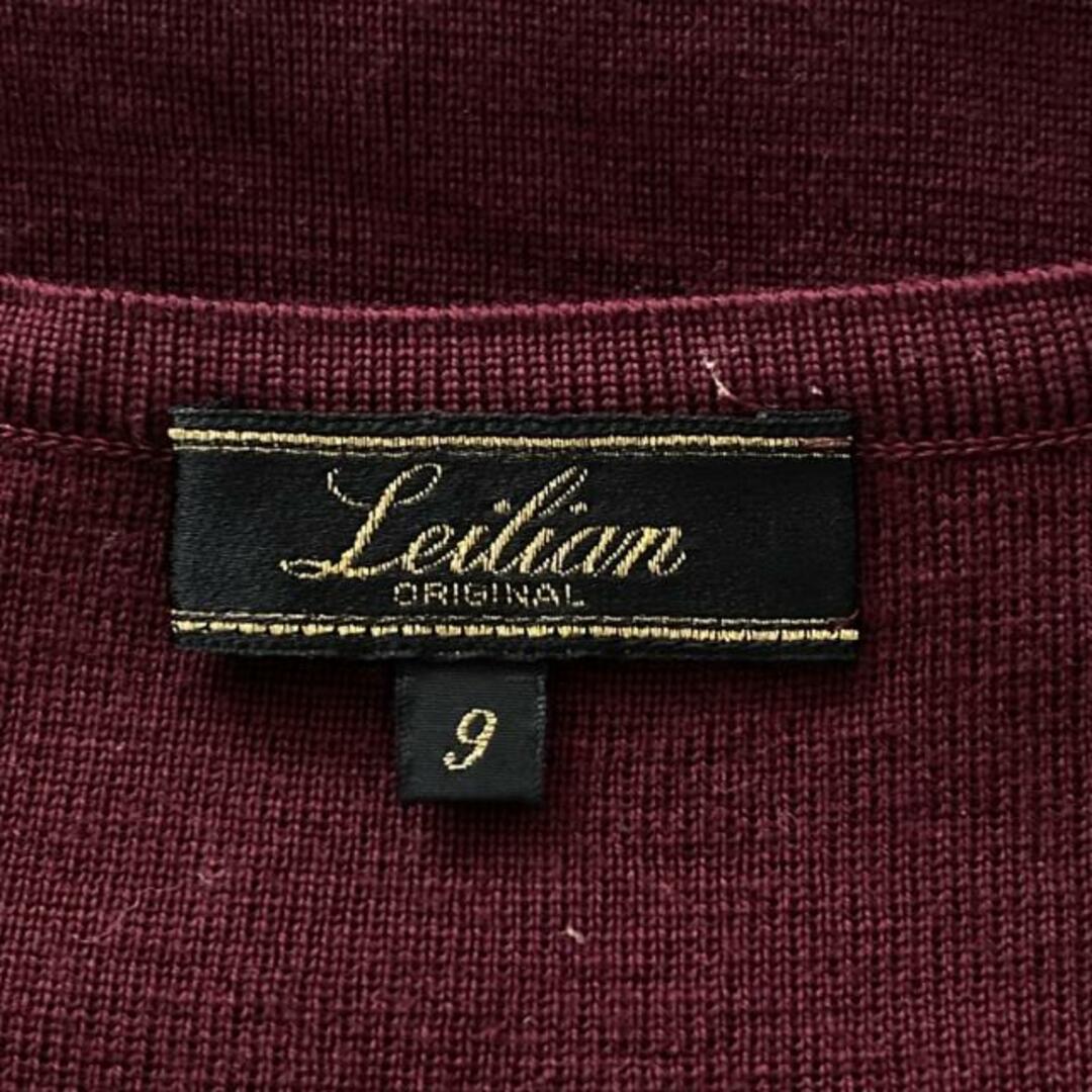 leilian(レリアン)のLeilian(レリアン) 長袖セーター サイズ9 M レディース - ボルドー 肩パッド レディースのトップス(ニット/セーター)の商品写真