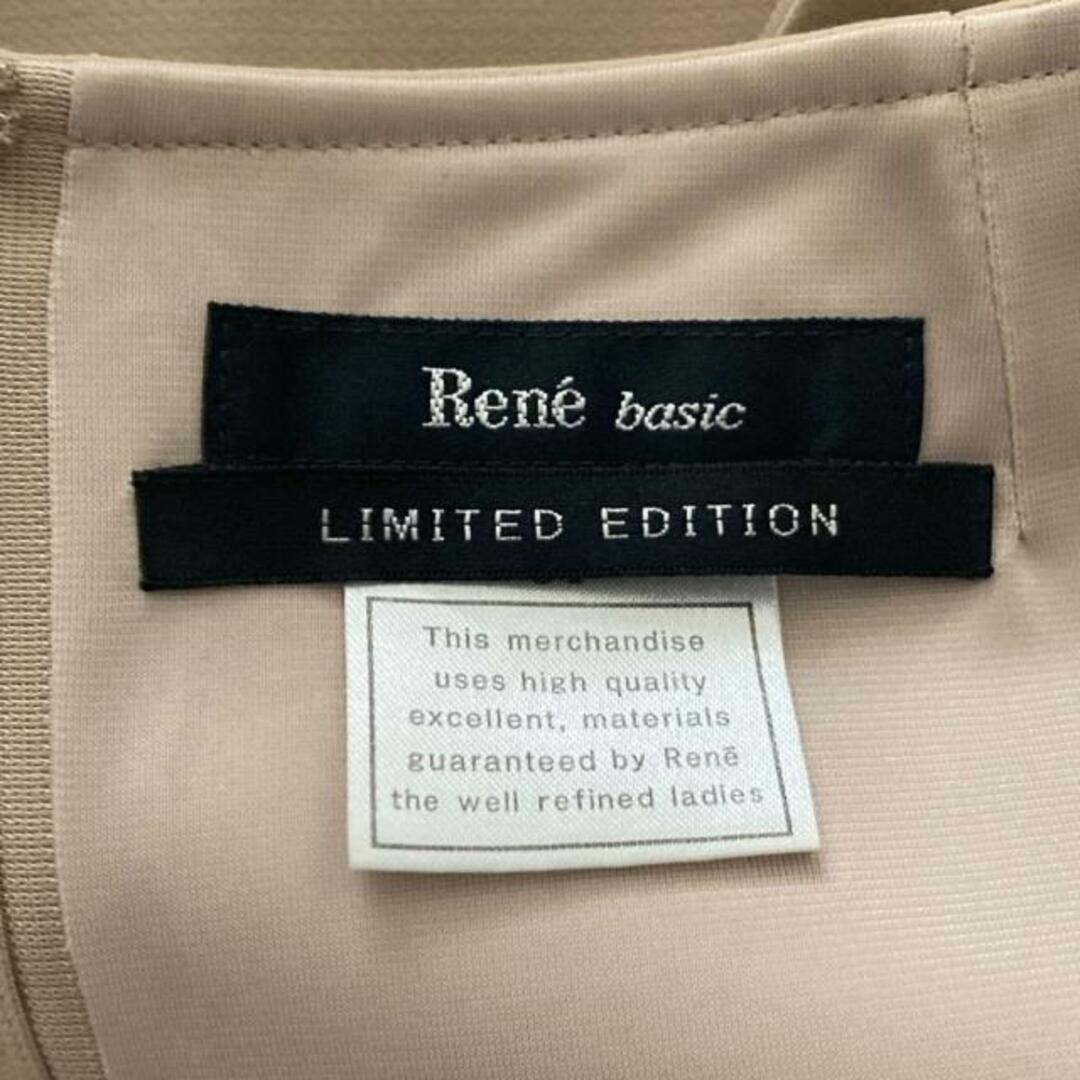 René(ルネ)のRene(ルネ) ワンピース サイズ34 S レディース - ベージュ ノースリーブ/ひざ丈/basic/LIMITED EDITION/リボン レディースのワンピース(その他)の商品写真