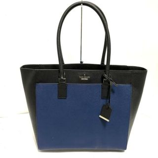 ケイトスペードニューヨーク(kate spade new york)のKate spade(ケイトスペード) トートバッグ美品  - PXRU6920 ネイビー×黒 レザー(トートバッグ)