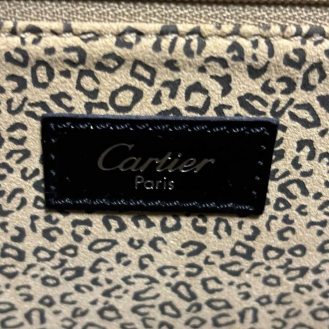 Cartier(カルティエ)のCartier(カルティエ) ハンドバッグ美品  パンテール 黒 レザー レディースのバッグ(ハンドバッグ)の商品写真