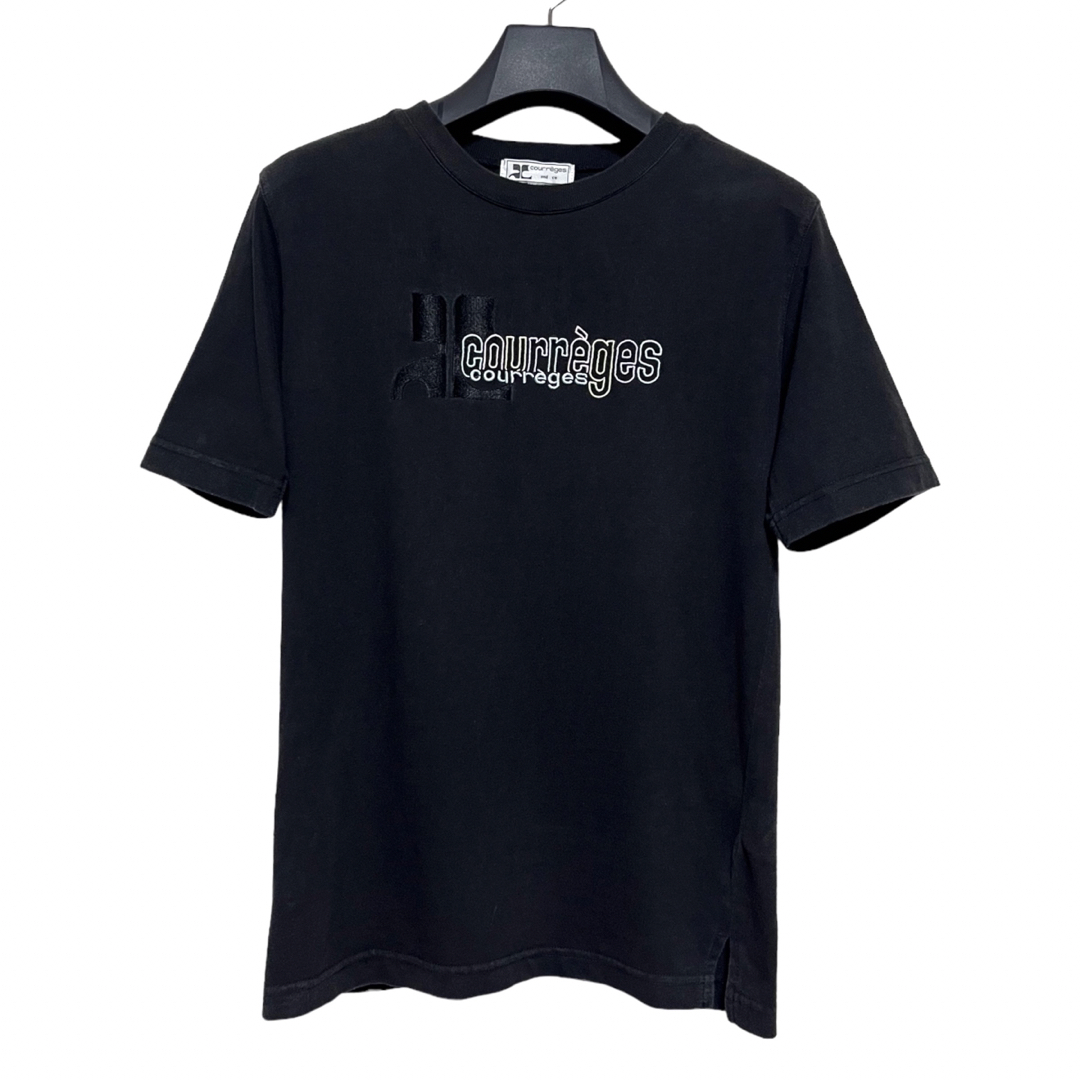 Courreges(クレージュ)の匿名発送　レア　90s クレージュ　ロゴ刺繍T サイズM ヴィンテージ レディースのトップス(Tシャツ(半袖/袖なし))の商品写真