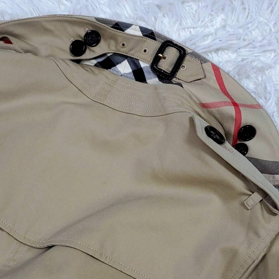 BURBERRY(バーバリー)の極美品 S バーバリー CHELSEAトレンチコート ベージュ 大判ノバチェック メンズのジャケット/アウター(トレンチコート)の商品写真