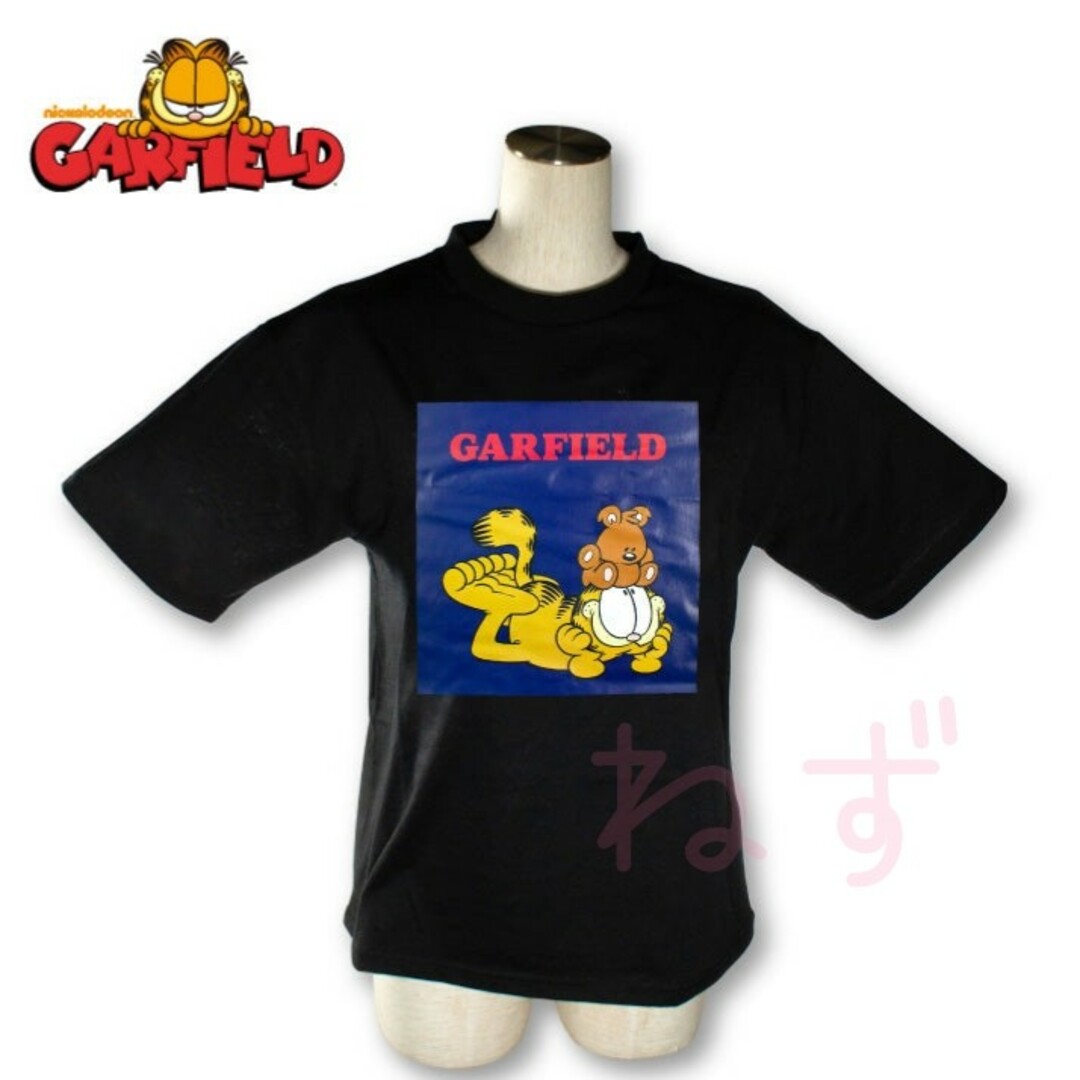 【新品】サンキューマート GARFIELDガーフィールド Tシャツ 黒（Ａ柄） エンタメ/ホビーのアニメグッズ(その他)の商品写真