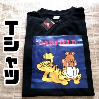 【新品】サンキューマート GARFIELDガーフィールド Tシャツ 黒（Ａ柄）(その他)