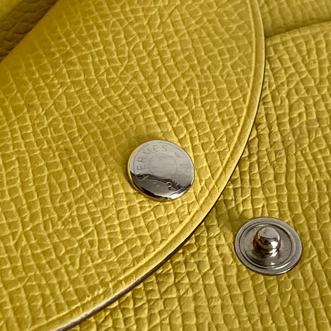 Hermes(エルメス)の極美品『エルメス』カルヴィ デュオ スマート財布 イエロー U刻 2022製 レディースのファッション小物(財布)の商品写真