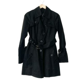 バーバリーブルーレーベル(BURBERRY BLUE LABEL)のBurberry Blue Label(バーバリーブルーレーベル) トレンチコート サイズ38 M レディース - 黒 長袖/春/秋(トレンチコート)