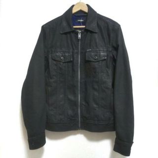 ディーゼル(DIESEL)のDIESEL(ディーゼル) Gジャン サイズL メンズ美品  - 黒 長袖/ジップアップ/春/秋(Gジャン/デニムジャケット)