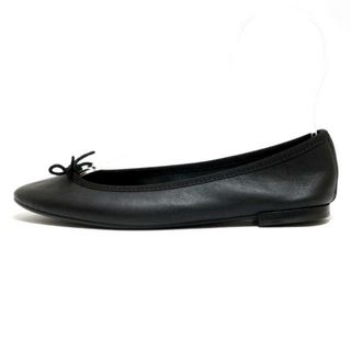 レペット(repetto)のrepetto(レペット) フラットシューズ 37 1/2 レディース美品  - 黒 リボン レザー(その他)