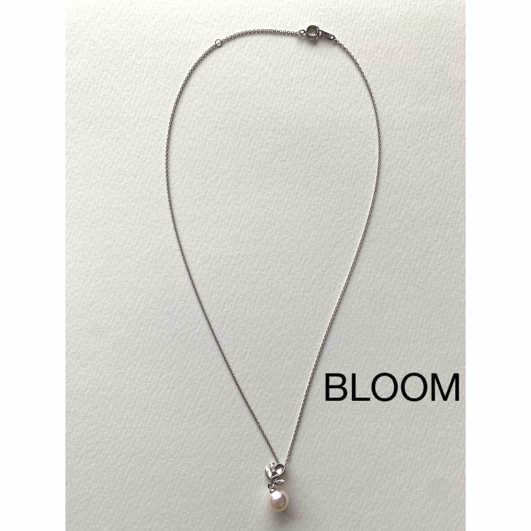 BLOOM(ブルーム)の新品　ブルーム　BLOOM シルバーアヤコパール　ダイヤモンドネックレス レディースのアクセサリー(ネックレス)の商品写真