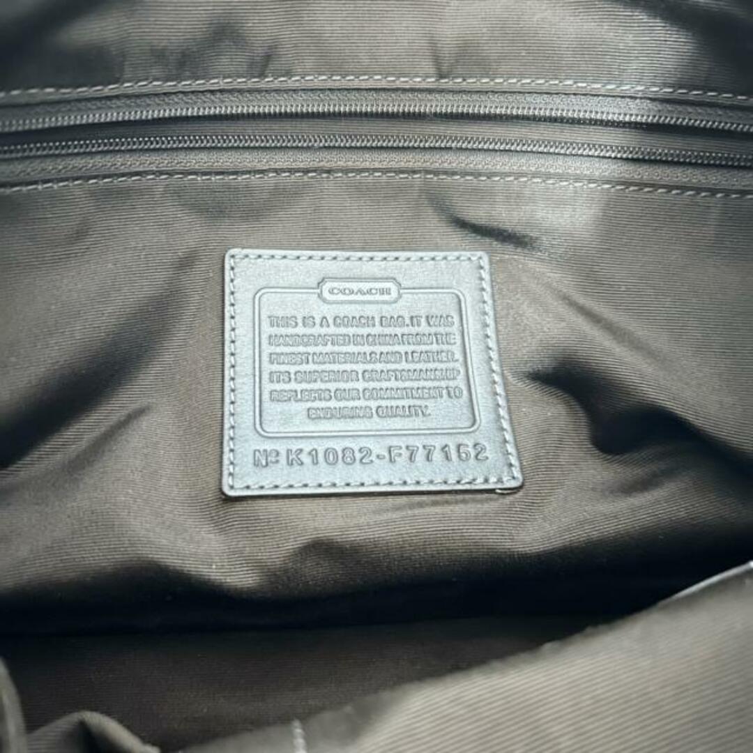 COACH(コーチ)のCOACH(コーチ) ショルダーバッグ美品  - F77152 ダークブラウン ナイロン×レザー レディースのバッグ(ショルダーバッグ)の商品写真
