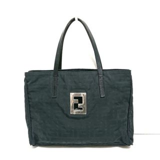 FENDI - FENDI(フェンディ) トートバッグ ズッカ柄 15787 黒 ナイロンジャガード×レザー