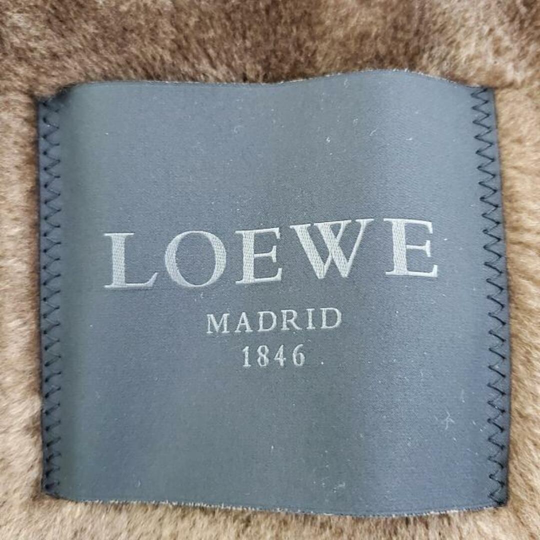 LOEWE(ロエベ)のLOEWE(ロエベ) コート サイズ36 S レディース美品  - ダークブラウン 長袖/ムートン/冬/秋 レディースのジャケット/アウター(その他)の商品写真