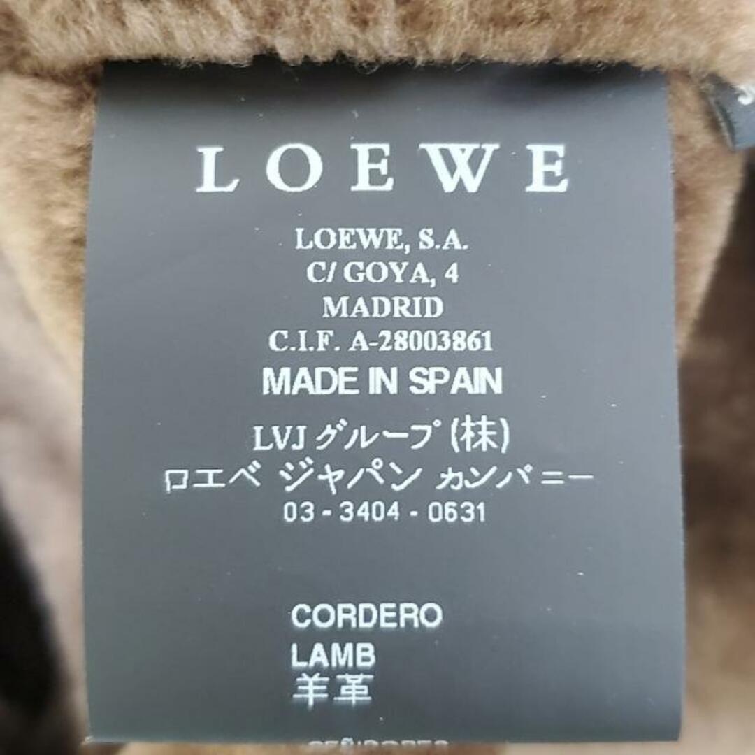 LOEWE(ロエベ)のLOEWE(ロエベ) コート サイズ36 S レディース美品  - ダークブラウン 長袖/ムートン/冬/秋 レディースのジャケット/アウター(その他)の商品写真