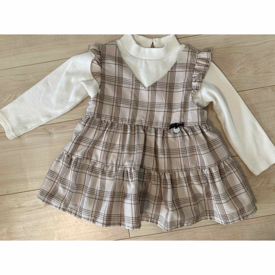 petit main(プティマイン)のpetitmain プティマイン　重ね着風トップス キッズ/ベビー/マタニティのキッズ服女の子用(90cm~)(Tシャツ/カットソー)の商品写真