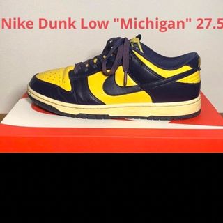 ナイキ(NIKE)のNike Dunk Low "Michigan" vintage加工 おまけ付(スニーカー)