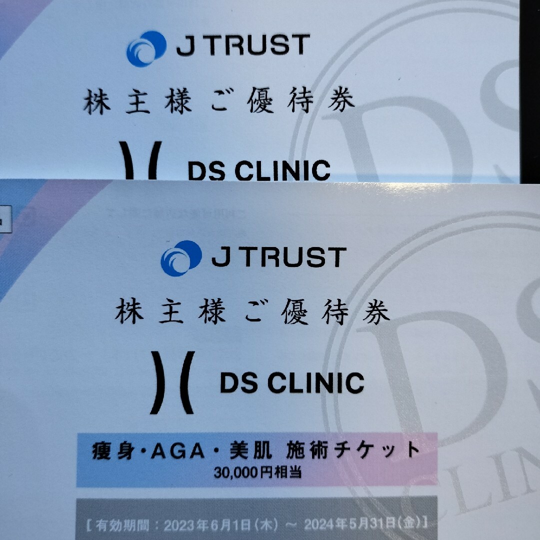 DSクリニック株主優待券2枚 チケットの施設利用券(その他)の商品写真