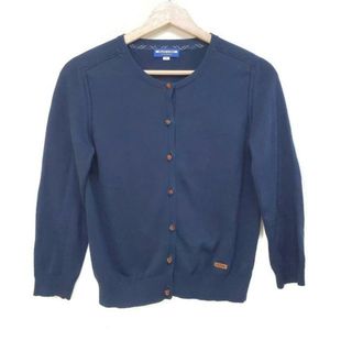 バーバリーブルーレーベル(BURBERRY BLUE LABEL)のBurberry Blue Label(バーバリーブルーレーベル) カーディガン サイズ38 M レディース美品  - ネイビー 長袖/ニット(カーディガン)