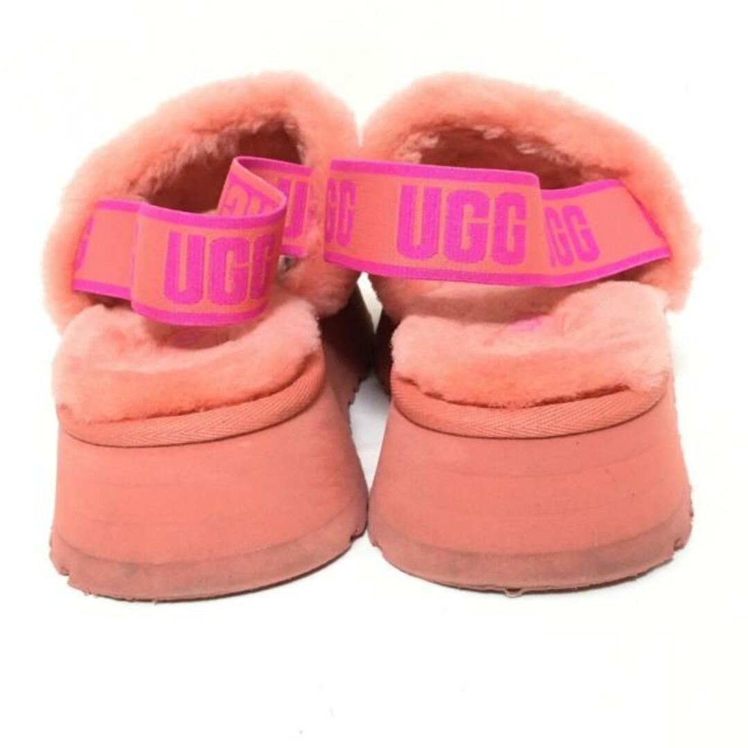 UGG(アグ)のUGG(アグ) サンダル 25 レディース ディスコ スライド 1112258 ピンク プラットフォーム ムートン×化学繊維	 レディースの靴/シューズ(サンダル)の商品写真