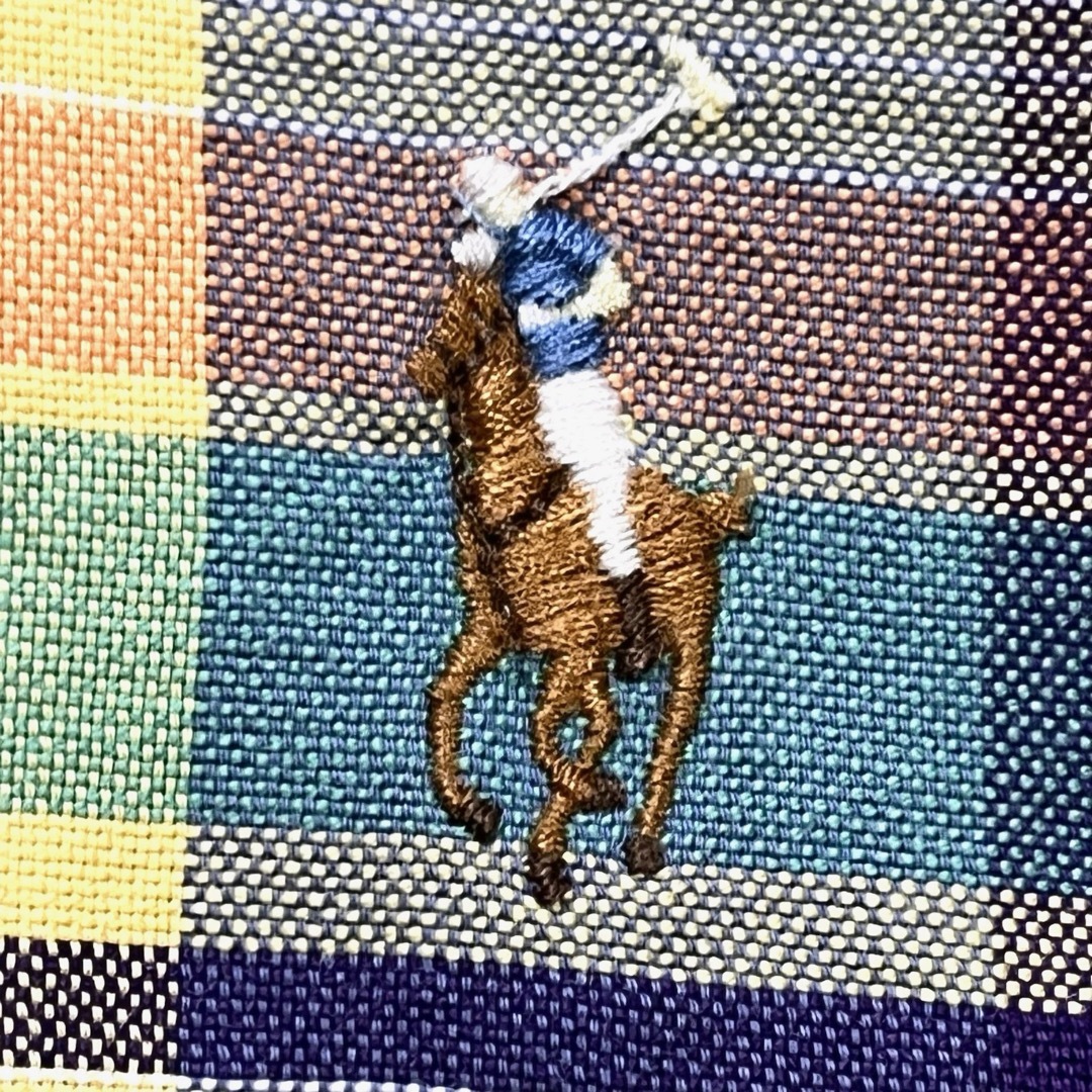 Ralph Lauren(ラルフローレン)のラルフローレン BDシャツ 長袖 イエローベース チェック柄 マルチポニー刺繍 メンズのトップス(シャツ)の商品写真