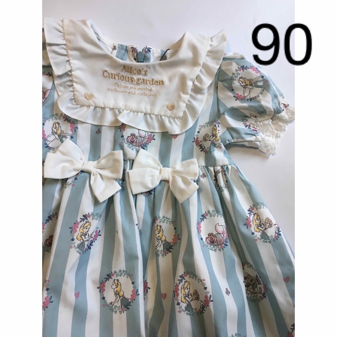 バースデイ(バースデイ)のcottoli 不思議の国のアリス　ドレス　ワンピース　90 キッズ/ベビー/マタニティのキッズ服女の子用(90cm~)(ワンピース)の商品写真