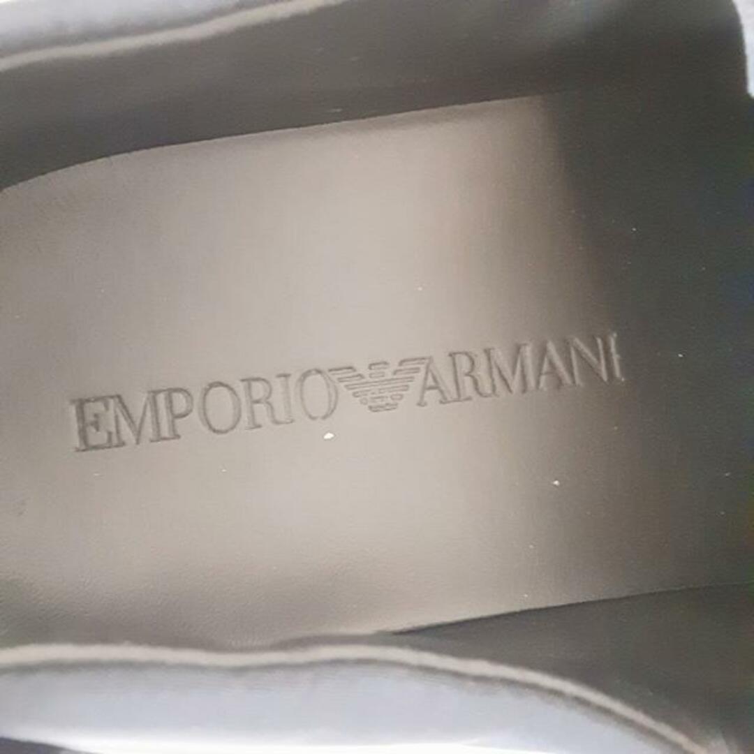 Emporio Armani(エンポリオアルマーニ)のEMPORIOARMANI(エンポリオアルマーニ) スリッポン 7 メンズ - ダークネイビー×黒 インソール取外し可 ナイロン×レザー メンズの靴/シューズ(スリッポン/モカシン)の商品写真