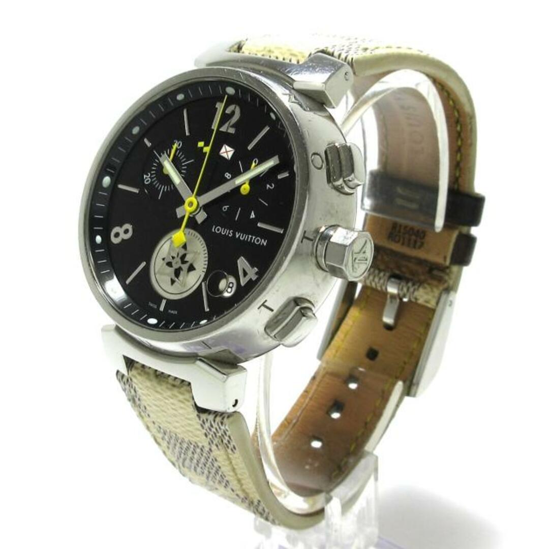 LOUIS VUITTON(ルイヴィトン)のLOUIS VUITTON(ヴィトン) 腕時計 タンブール ラブリーカップ GM Q11BG メンズ SS/クロノグラフ/ダミエベルト 黒 メンズの時計(その他)の商品写真