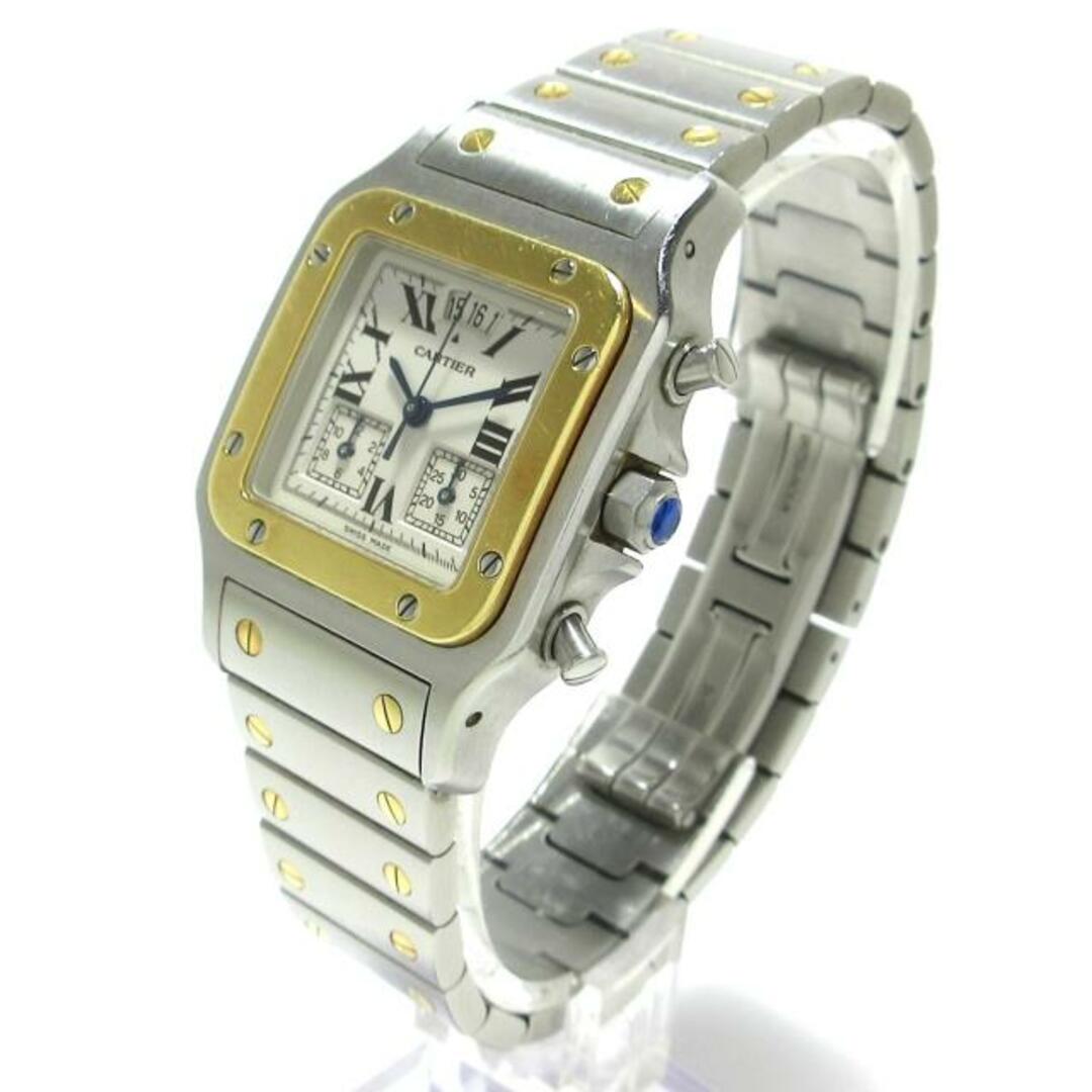 Cartier(カルティエ)のCartier(カルティエ) 腕時計 サントスガルベクロノリフレックスLM W20042C4 メンズ K18YG×SS/クロノグラフ/パーペチュアルカレンダー アイボリー メンズの時計(その他)の商品写真